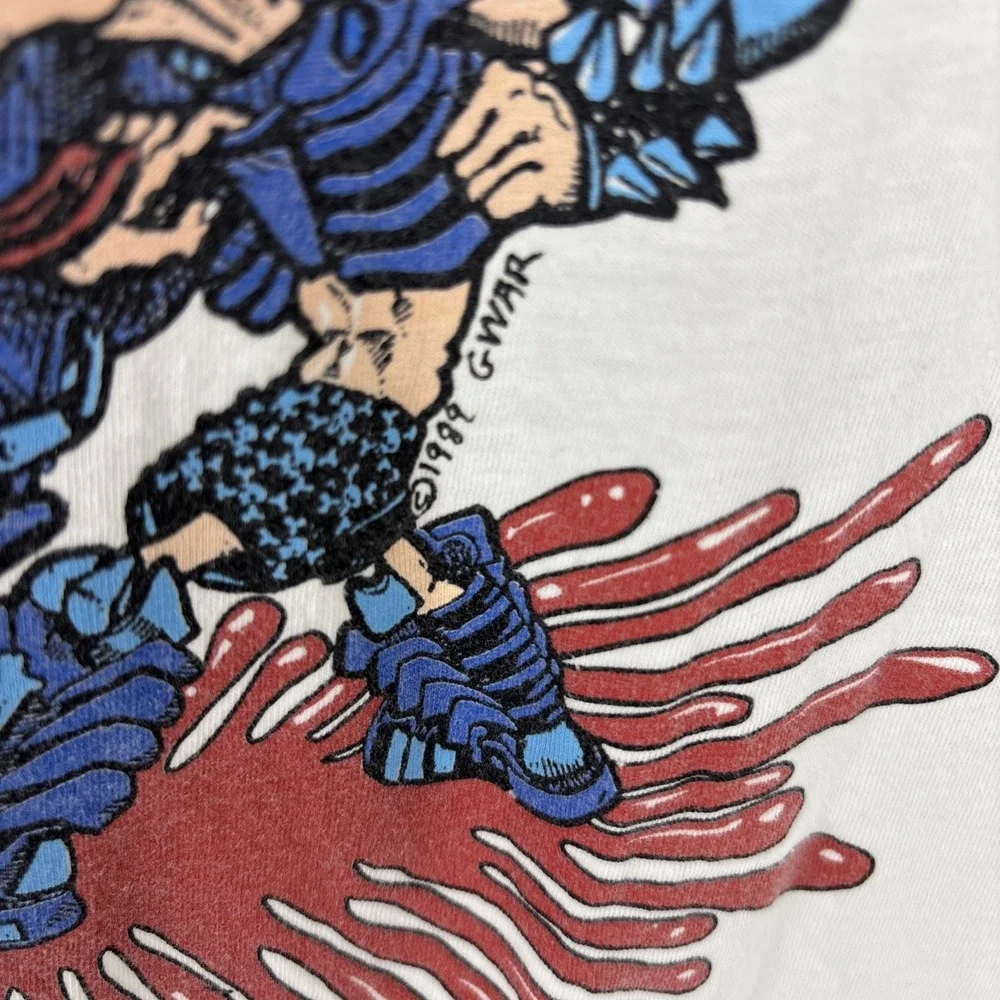 Vintage 80s GWAR Must Die Shirt Party Tour Metal Band Grunge XL 90s SUPER RARE!